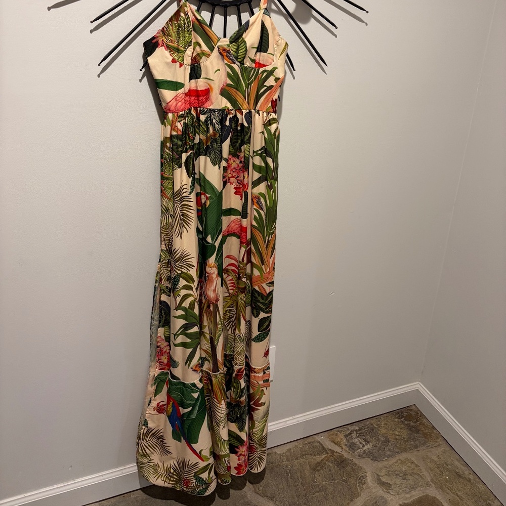 Tropical Pattern Dress - Picture 2 of 2